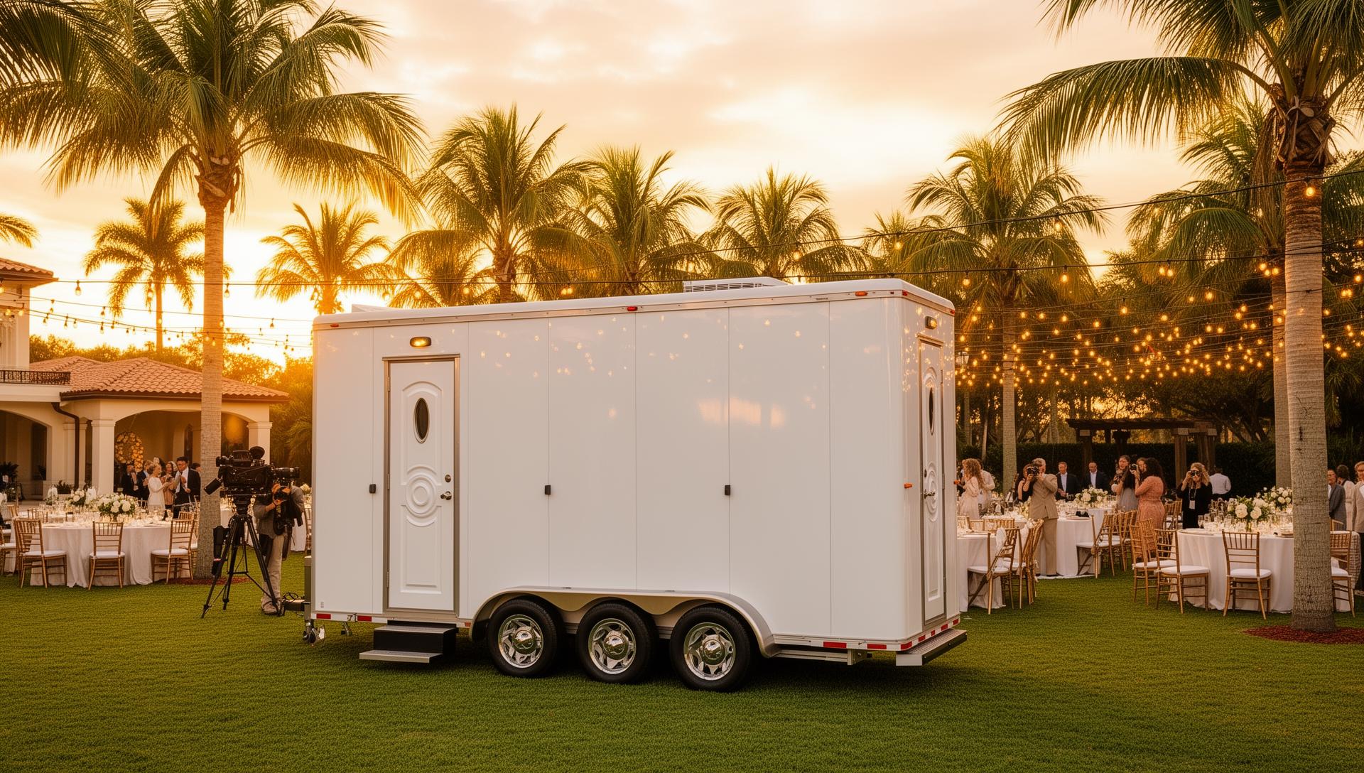 Luxury restroom trailer rental in Ocala